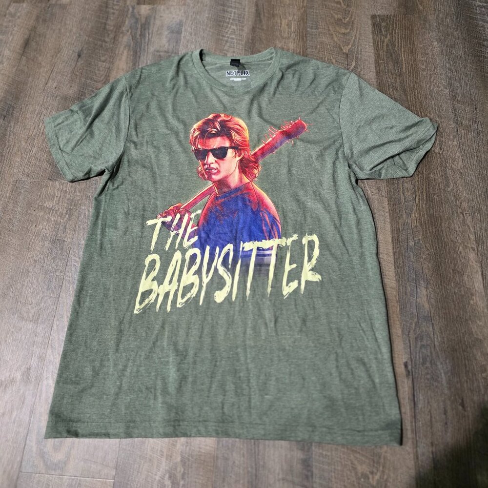 NEW STRANGER THINGS Shirt STEVE HARRINGTON t-shirt Large OFFICIAL NETFLIX